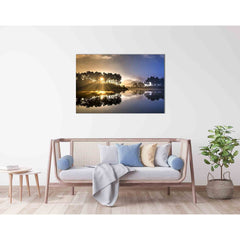Dawn hides in the branches №D1759 Ready to Hang Canvas PrintCanvas art arrives ready to hang, with hanging accessories included and no additional framing required. Every canvas print is hand-crafted, made on-demand at our workshop and expertly stretched a