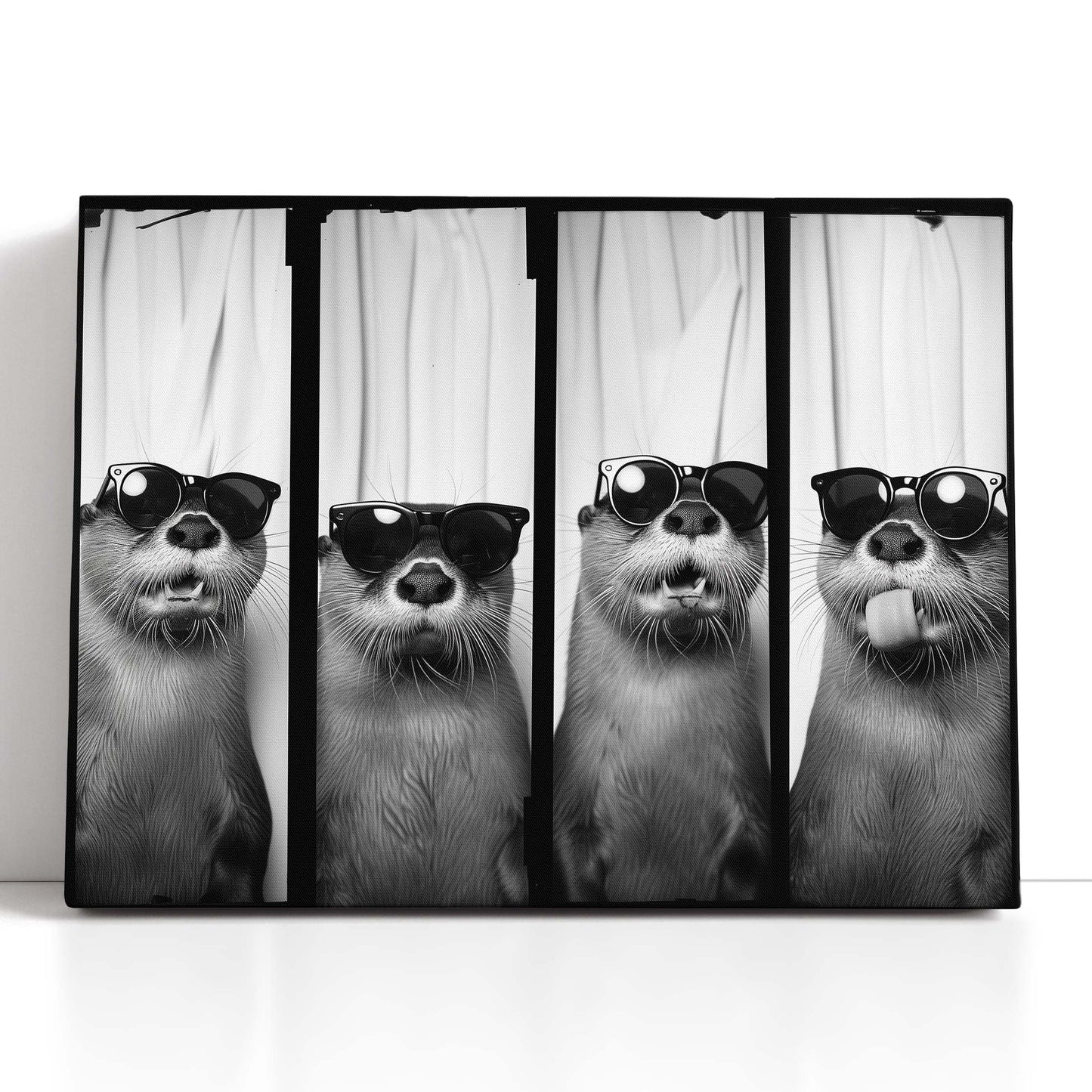 Fun-Loving Otter Photo Strip - Canvas Print