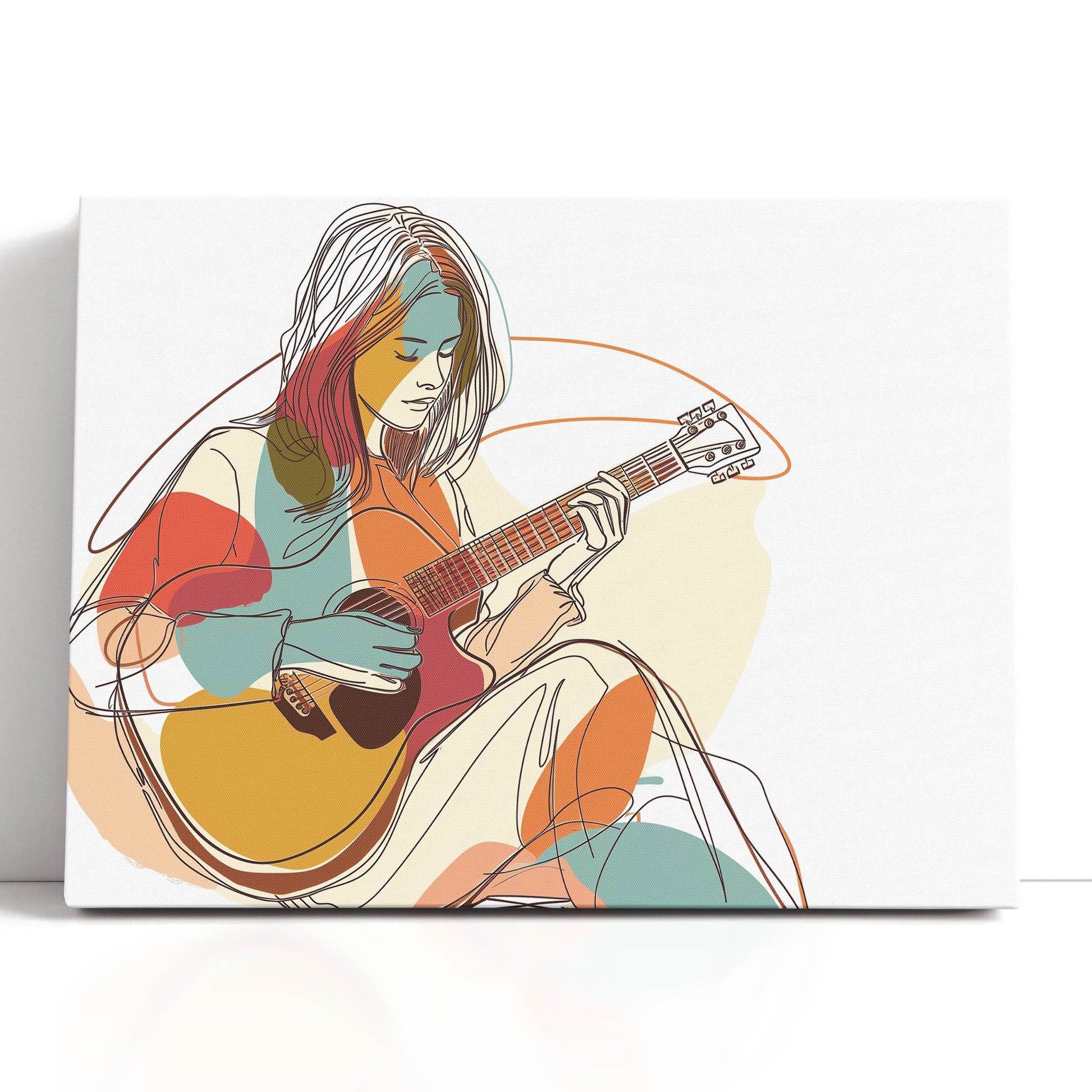 Abstract Guitarist Art Work