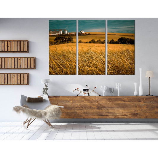 Wheat Field In Overcast Weather №04245 Ready to Hang Canvas PrintCanvas art arrives ready to hang, with hanging accessories included and no additional framing required. Every canvas print is hand-crafted, made on-demand at our workshop and expertly stretc