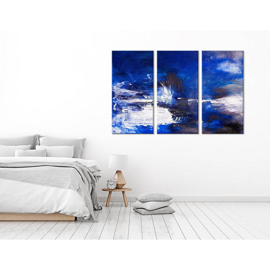 Navy Blue Abstract №04268 Ready to Hang Canvas PrintCanvas art arrives ready to hang, with hanging accessories included and no additional framing required. Every canvas print is hand-crafted, made on-demand at our workshop and expertly stretched around 10