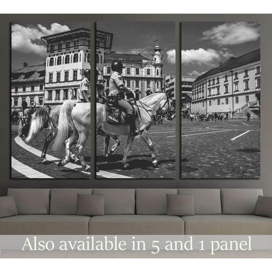 Police horse canvas print №5014Canvas art arrives ready to hang, with hanging accessories included and no additional framing required. Every canvas print is hand-crafted, made on-demand at our workshop and expertly stretched around 100% North American Pin