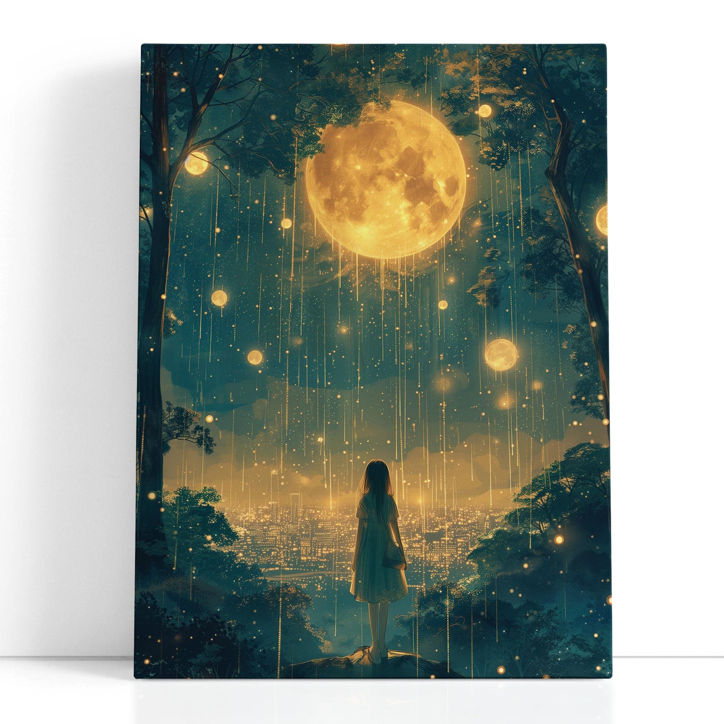 Magical City Lights Canvas Art