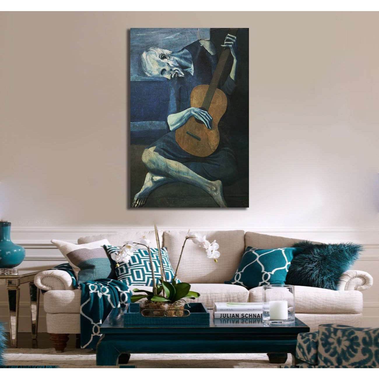 Pablo Picasso the old guitarist - Ready to Hang Canvas PrintCanvas art arrives ready to hang, with hanging accessories included and no additional framing required. Every canvas print is hand-crafted, made on-demand at our workshop and expertly stretched a