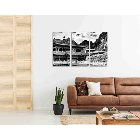 Temple noir and blanc №D2844 Ready to Hang Canvas PrintCanvas art arrives ready to hang, with hanging accessories included and no additional framing required. Every canvas print is hand-crafted, made on-demand at our workshop and expertly stretched around
