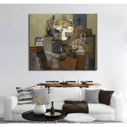 Pablo Picasso, Nature morte au compotier - Canvas printCanvas art arrives ready to hang, with hanging accessories included and no additional framing required. Every canvas print is hand-crafted, made on-demand at our workshop and expertly stretched around