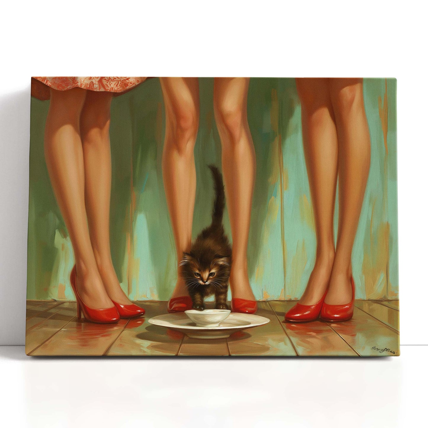 Cozy Feline Canvas Art