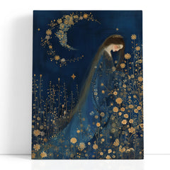 Mystical Lady in Celestial Gown Wall Decor