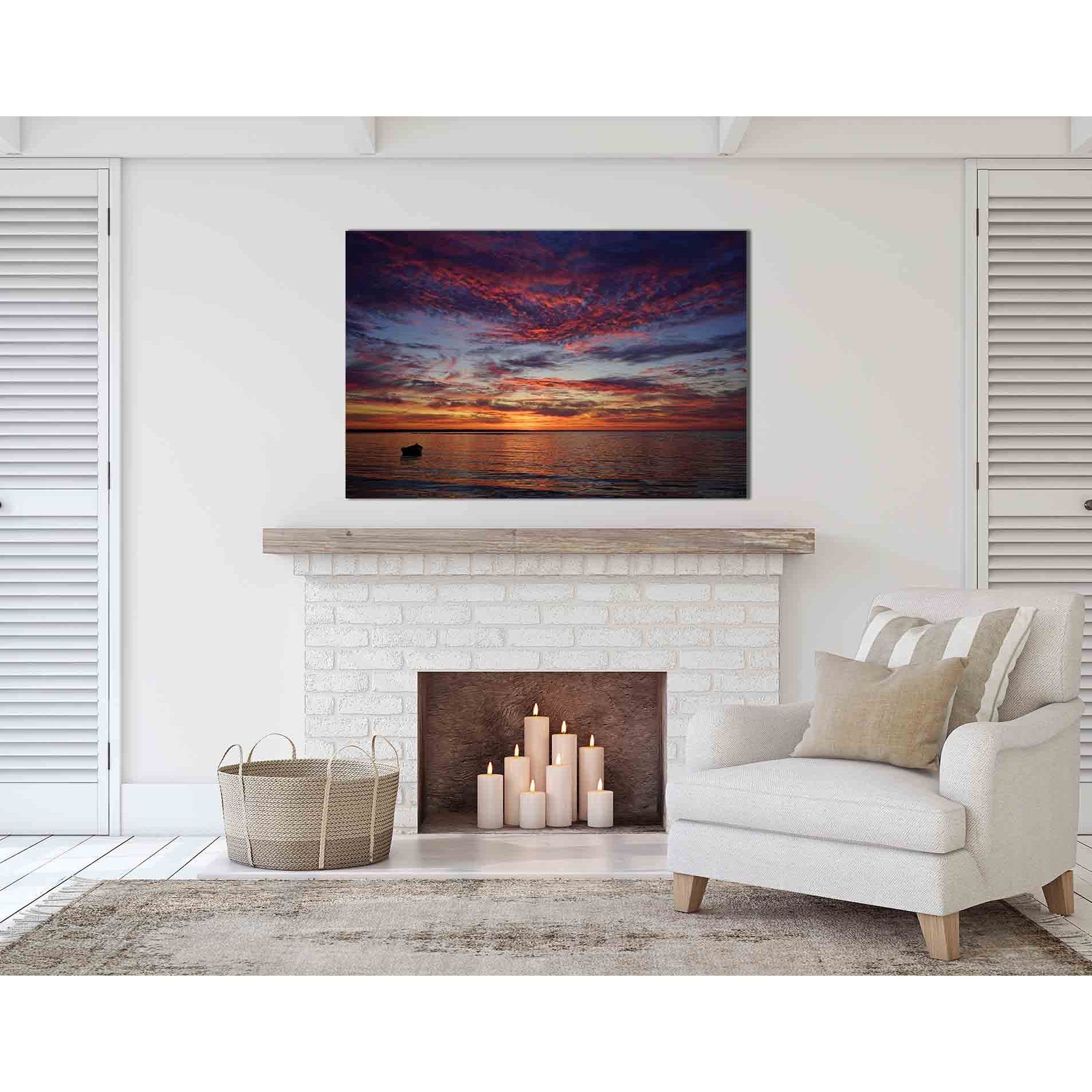 Sunset over the horizon №D1755 Ready to Hang Canvas PrintCanvas art arrives ready to hang, with hanging accessories included and no additional framing required. Every canvas print is hand-crafted, made on-demand at our workshop and expertly stretched arou