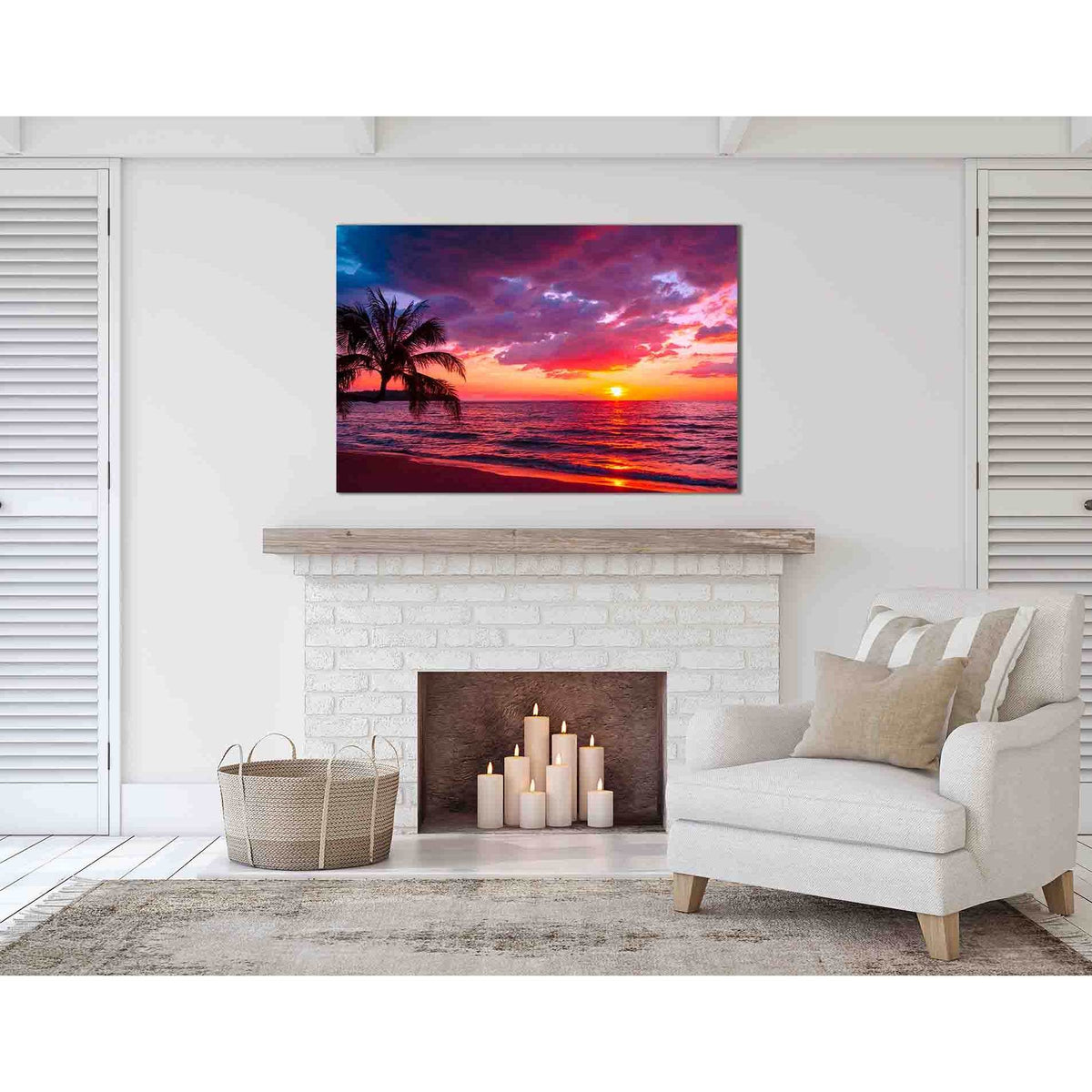 Beautiful sunset №D2088 Ready to Hang Canvas PrintCanvas art arrives ready to hang, with hanging accessories included and no additional framing required. Every canvas print is hand-crafted, made on-demand at our workshop and expertly stretched around 100%