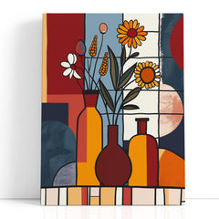 Abstract Flower Canvas Art 