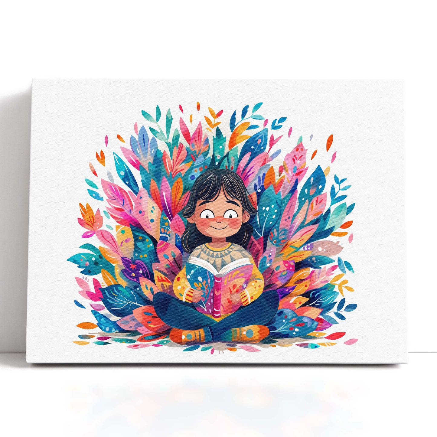 Joyful Reading Adventure Canvas Print