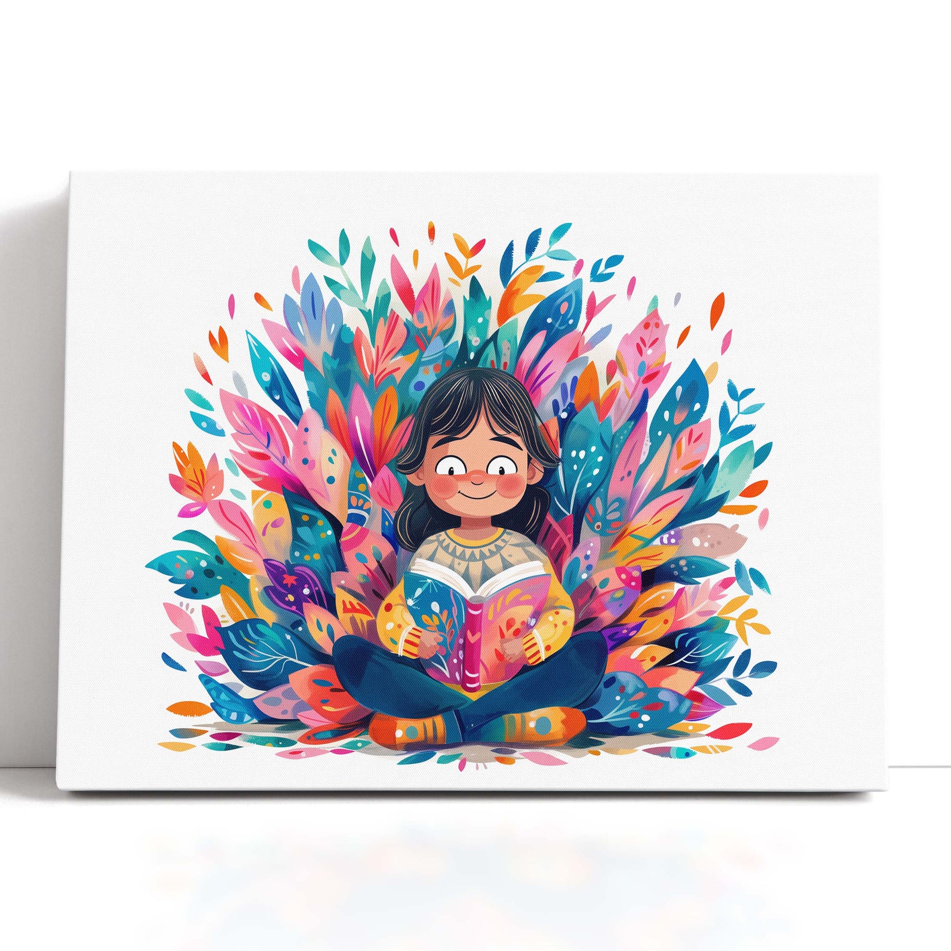 Joyful Reading Adventure Canvas Print