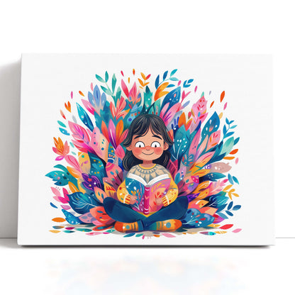 Joyful Reading Adventure Canvas Print