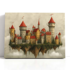 Medieval Fantasy Castle - Canvas Print