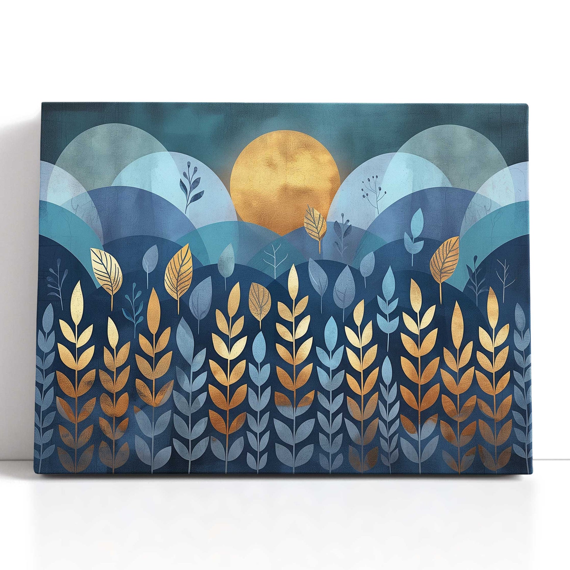 Midnight Foliage Canvas Art