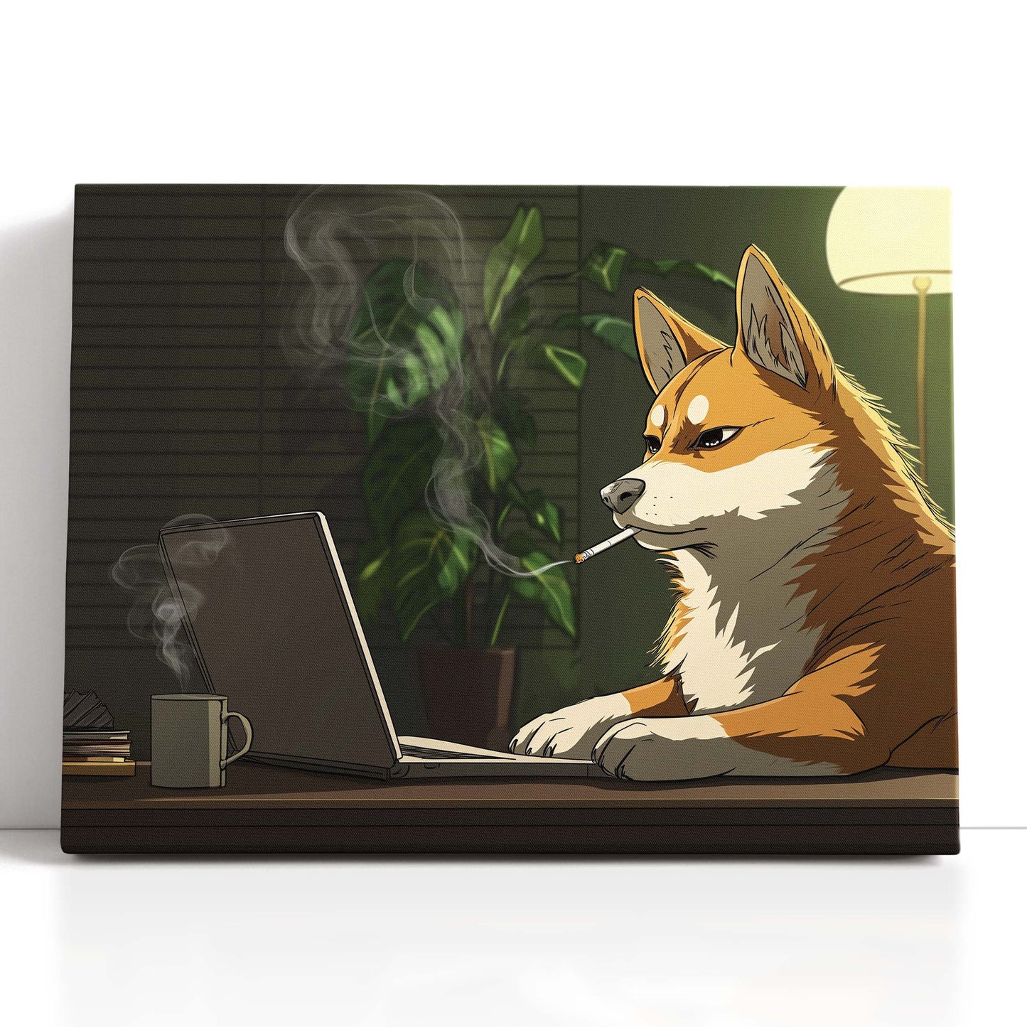 Work-From-Home Pet Art Print