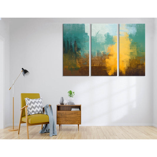 Mint And Yellow Abstract №04345 Ready to Hang Canvas PrintCanvas art arrives ready to hang, with hanging accessories included and no additional framing required. Every canvas print is hand-crafted, made on-demand at our workshop and expertly stretched aro