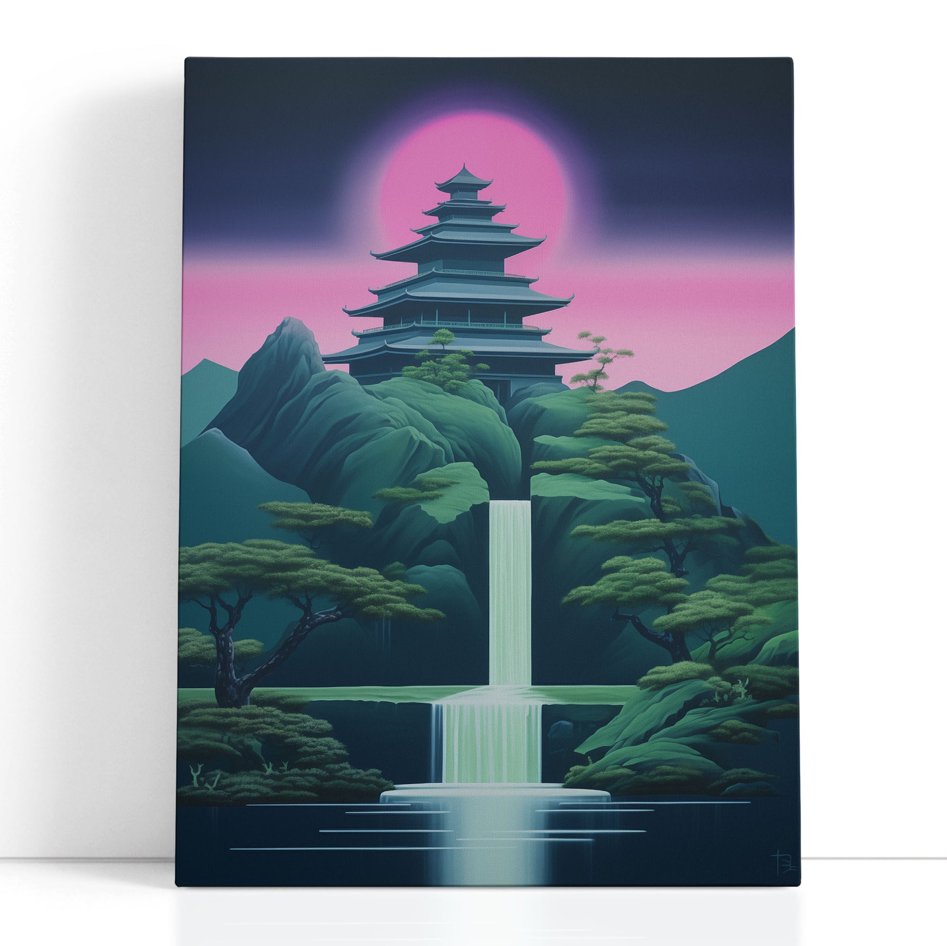  Canvas Art Serene Waterfall