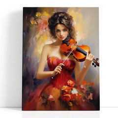 Musical Woman Canvas Art