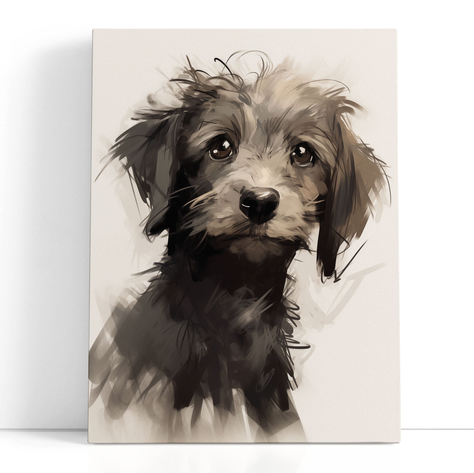 Canvas Art Dog Portrait 