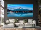 Mount Fuji Wall Art – Extra Large Japanese Landscape Art Print, Snow Capped Mountain Artwork, Mountain Print for Living Room or Office Decor