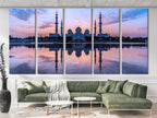 Abu Dhabi Wall Art Sheikh Zayed Grand Mosque Canvas Art Modern Islamic Architecture Wall Decor Abu Dhabi Art Print Islamic Artwork Print