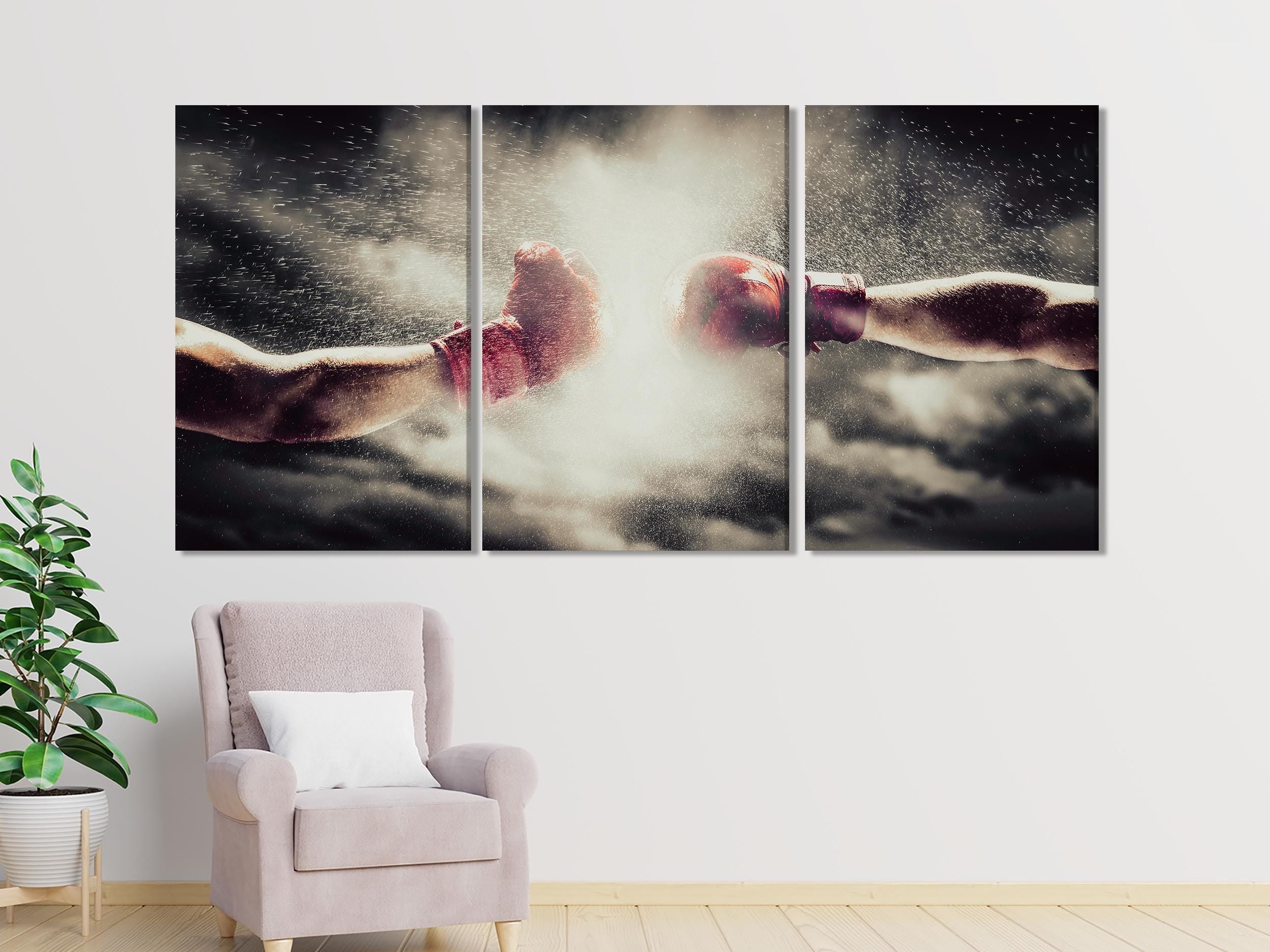 Boxing Gloves Canvas Print - Extra Large Wall Art for Boxing Gym - Oversized Boxing Wall Art for Home Gym Wall Decor, Boxing Gift Idea