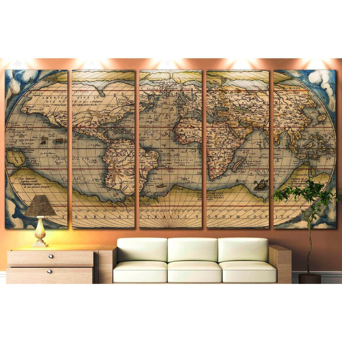 Typus Orbis Terrarum Map Canvas PrintDecorate your walls with a stunning Vintage World Map Canvas Art Print from the world's largest art gallery. Choose from thousands of Vintage artworks with various sizing options. Choose your perfect art print to compl