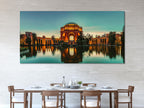 Palace of Fine Arts Canvas Print, San Francisco Landmark Wall Art, Sunset Architecture Canvas, Large California Cityscape, Iconic SF Decor