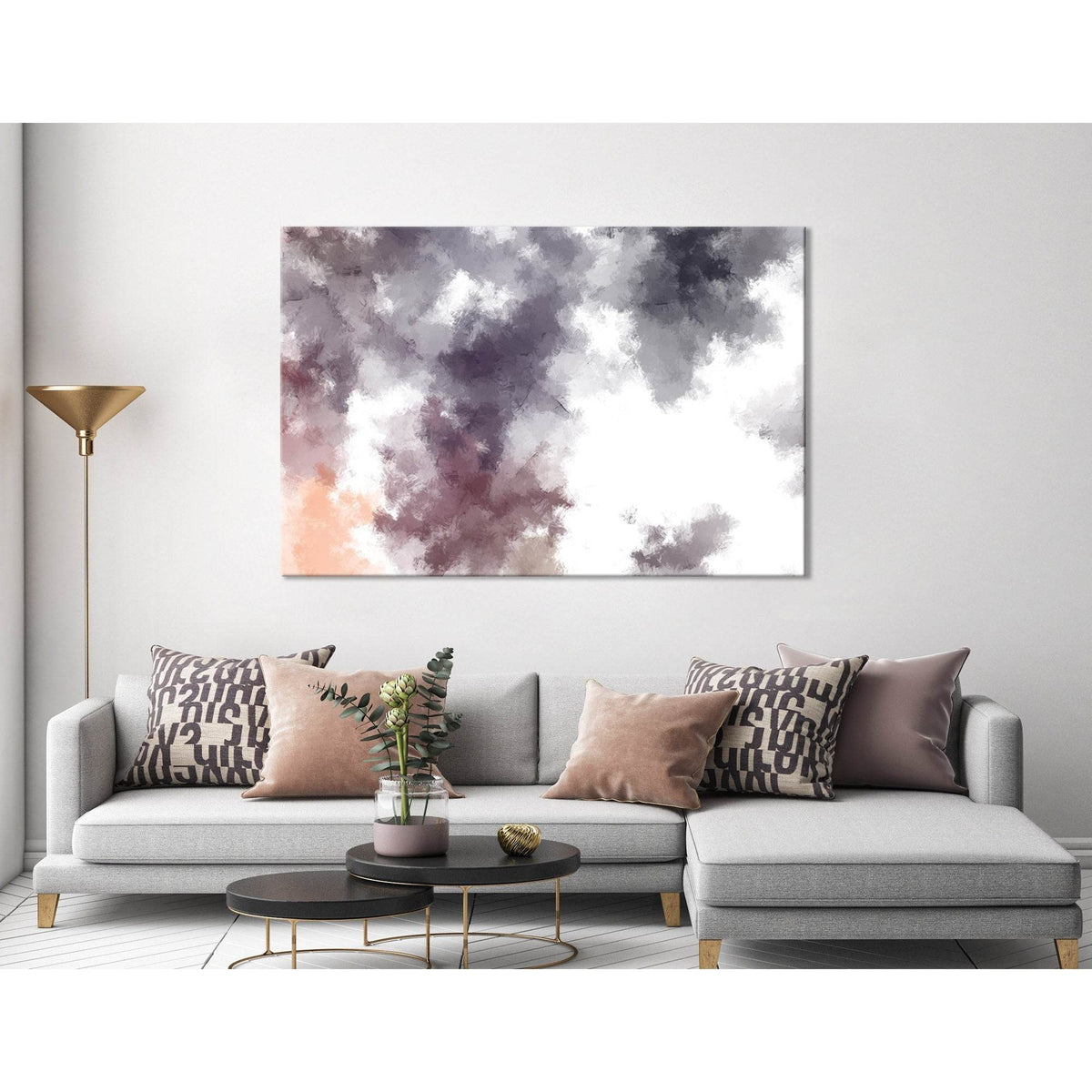 Gray And Purple Abstract №04377 Ready to Hang Canvas PrintCanvas art arrives ready to hang, with hanging accessories included and no additional framing required. Every canvas print is hand-crafted, made on-demand at our workshop and expertly stretched aro