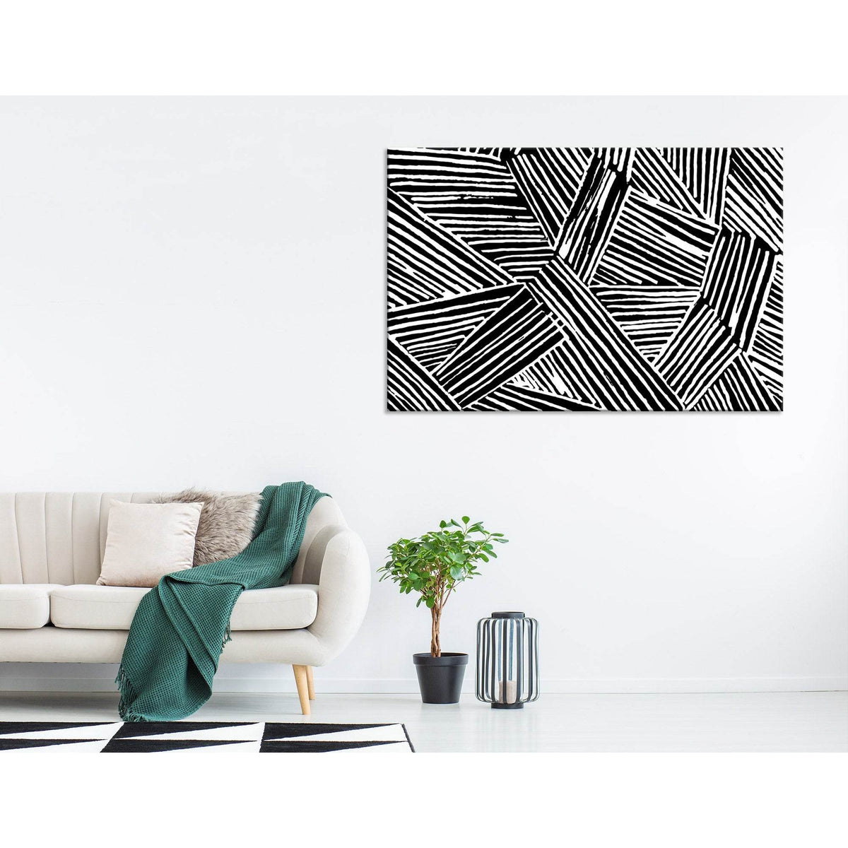 Black And White Abstract №04274 Ready to Hang Canvas PrintCanvas art arrives ready to hang, with hanging accessories included and no additional framing required. Every canvas print is hand-crafted, made on-demand at our workshop and expertly stretched aro