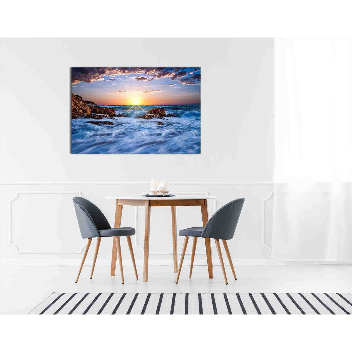 Storm waves at sunrise №D1232 Ready to Hang Canvas PrintCanvas art arrives ready to hang, with hanging accessories included and no additional framing required. Every canvas print is hand-crafted, made on-demand at our workshop and expertly stretched aroun