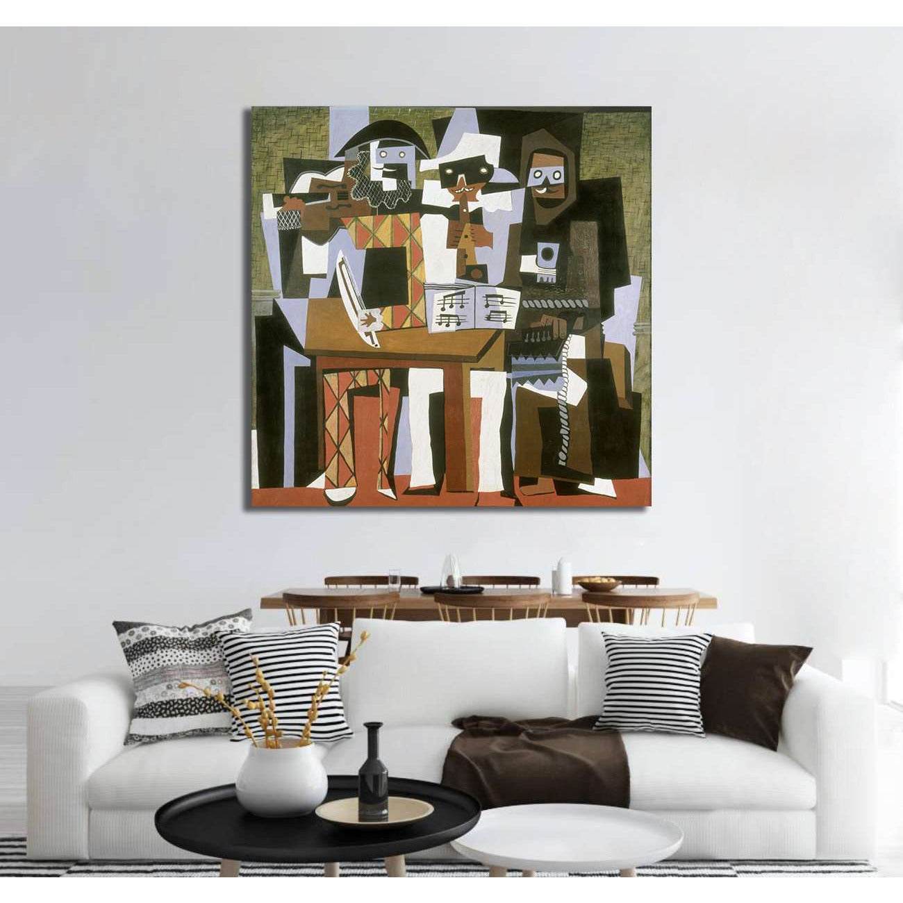 Pablo_Picasso, Nous autres musiciens catpage - Canvas printCanvas art arrives ready to hang, with hanging accessories included and no additional framing required. Every canvas print is hand-crafted, made on-demand at our workshop and expertly stretched ar