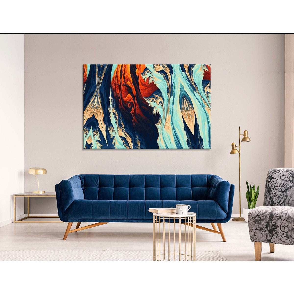 Colorful Stylish Abstract №04404 Ready to Hang Canvas PrintCanvas art arrives ready to hang, with hanging accessories included and no additional framing required. Every canvas print is hand-crafted, made on-demand at our workshop and expertly stretched ar