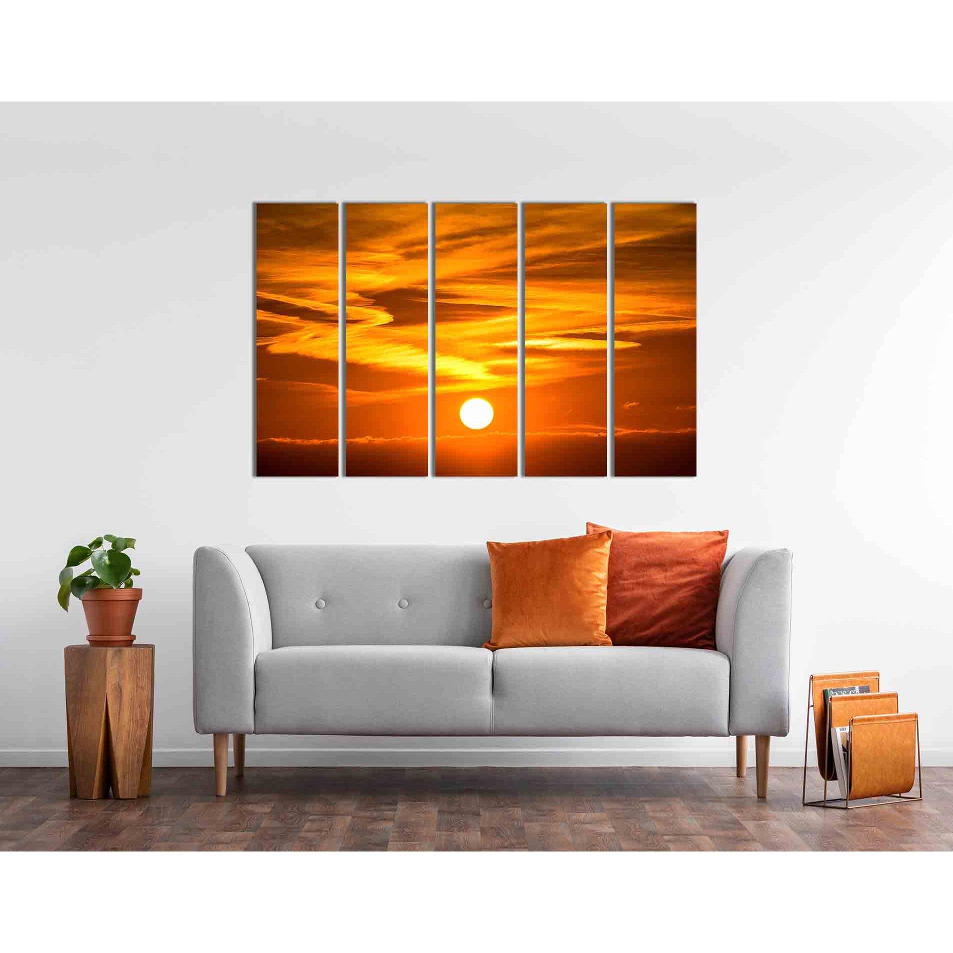The sky at sunset №D1861 Ready to Hang Canvas PrintCanvas art arrives ready to hang, with hanging accessories included and no additional framing required. Every canvas print is hand-crafted, made on-demand at our workshop and expertly stretched around 100