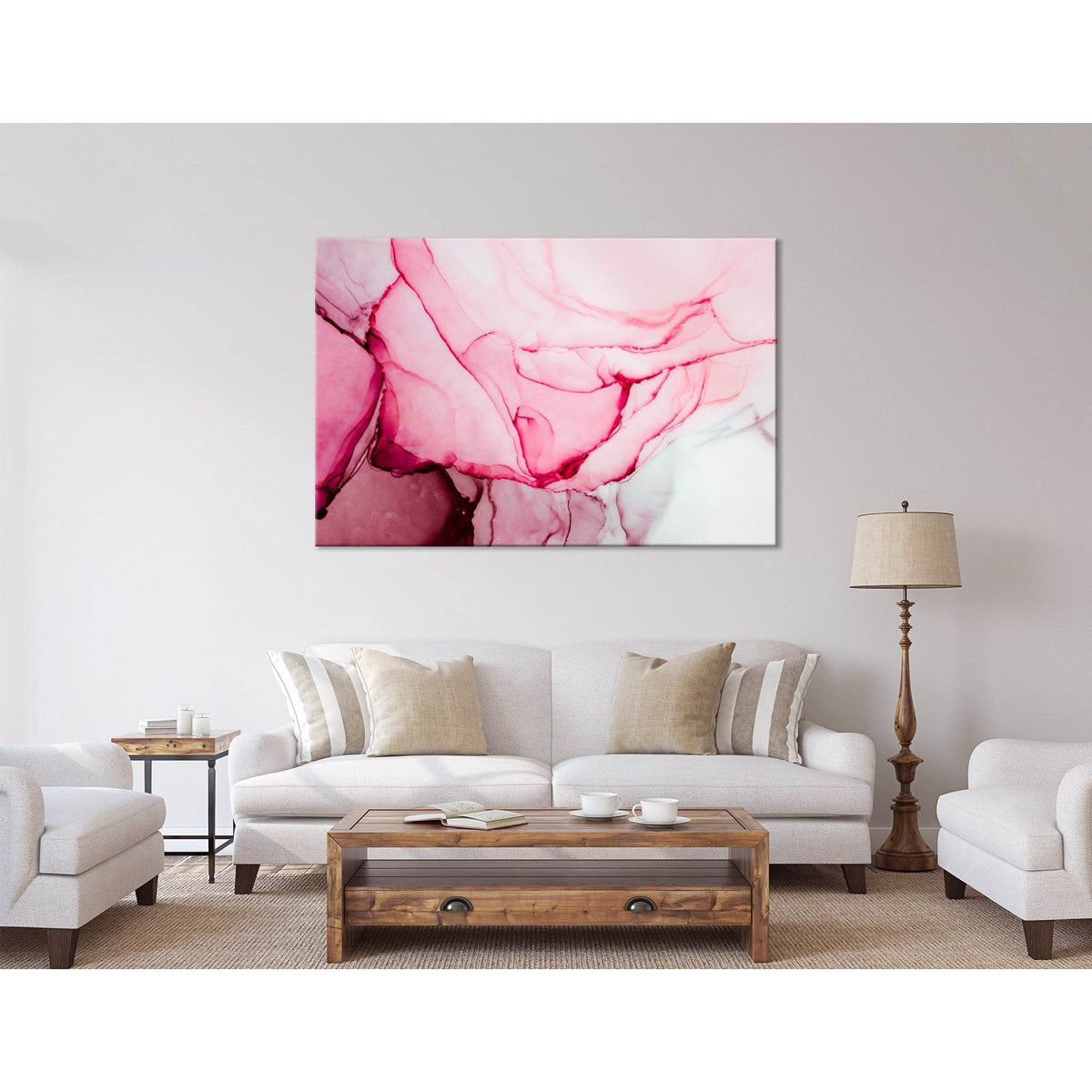 Rose Petals Abstract №04286 Ready to Hang Canvas PrintCanvas art arrives ready to hang, with hanging accessories included and no additional framing required. Every canvas print is hand-crafted, made on-demand at our workshop and expertly stretched around