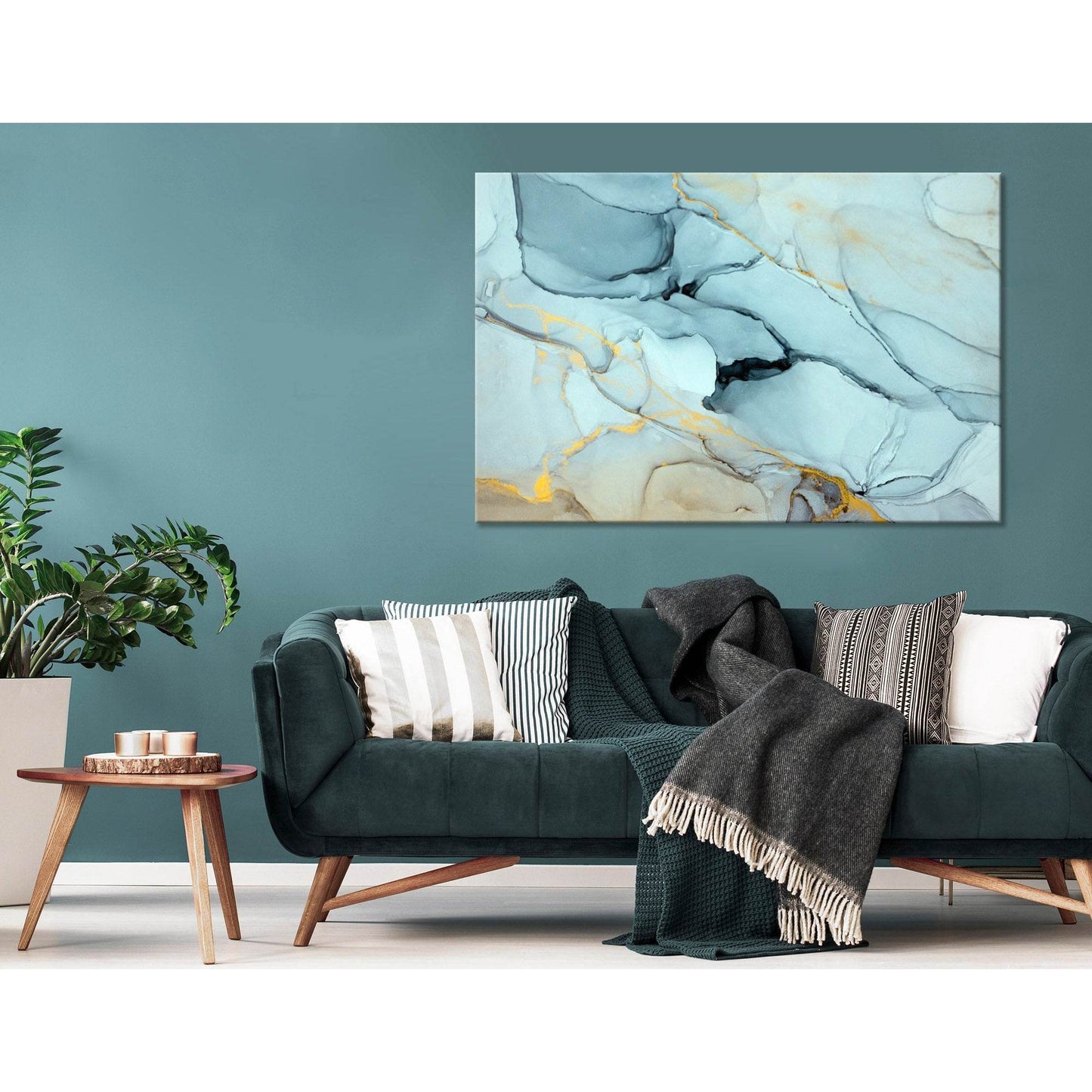 Light Mint Fashionable Abstract №04414 Ready to Hang Canvas PrintCanvas art arrives ready to hang, with hanging accessories included and no additional framing required. Every canvas print is hand-crafted, made on-demand at our workshop and expertly stretc