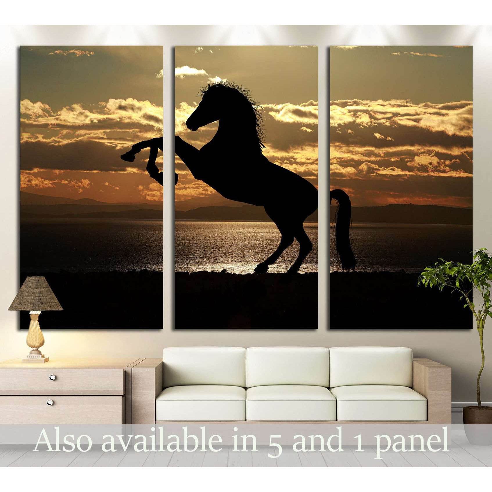 Sunshine and horse wall art №5015Canvas art arrives ready to hang, with hanging accessories included and no additional framing required. Every canvas print is hand-crafted, made on-demand at our workshop and expertly stretched around 100% North American P