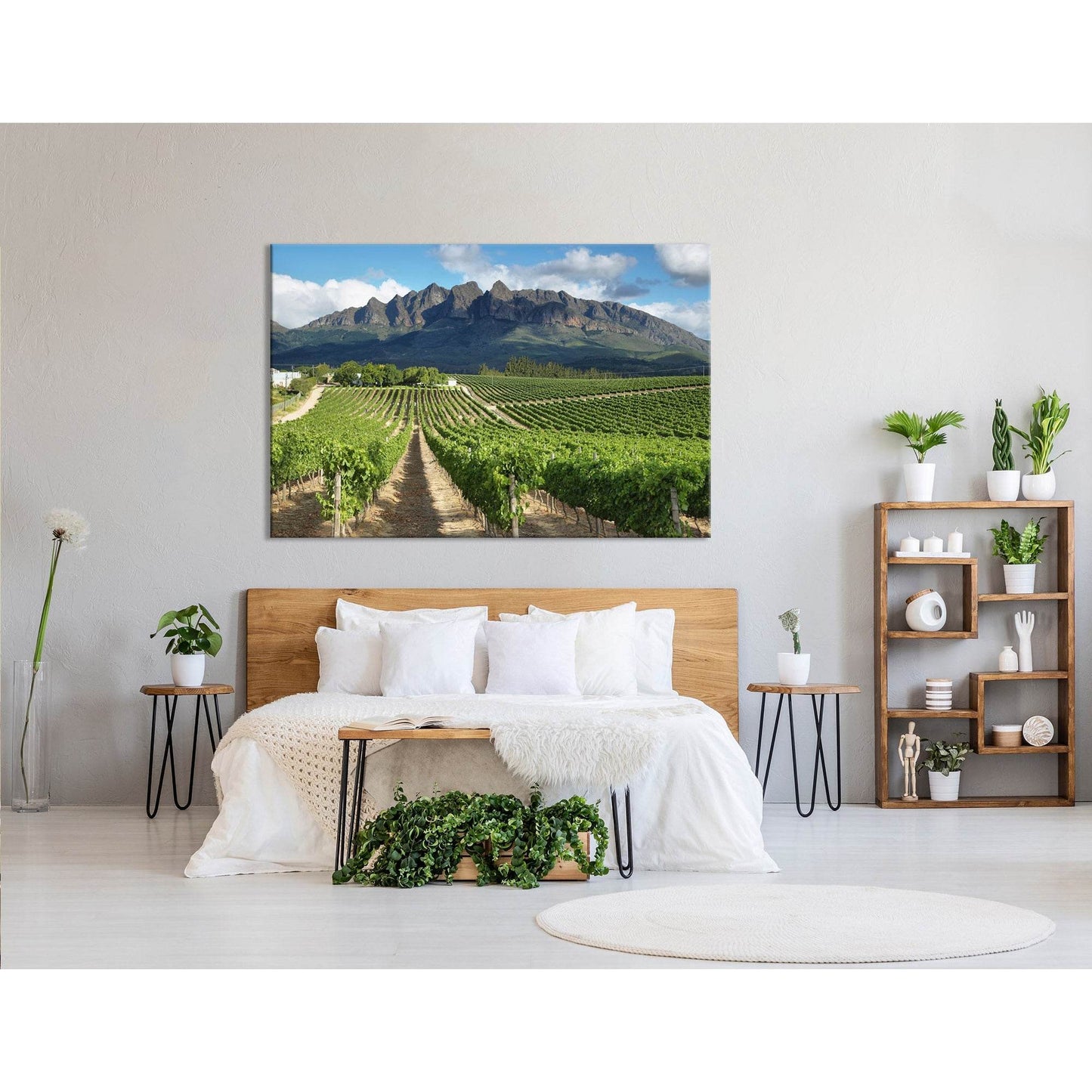 Vineyards Landscape Near Wellington, South Africa №04212 Ready to Hang Canvas PrintCanvas art arrives ready to hang, with hanging accessories included and no additional framing required. Every canvas print is hand-crafted, made on-demand at our workshop a