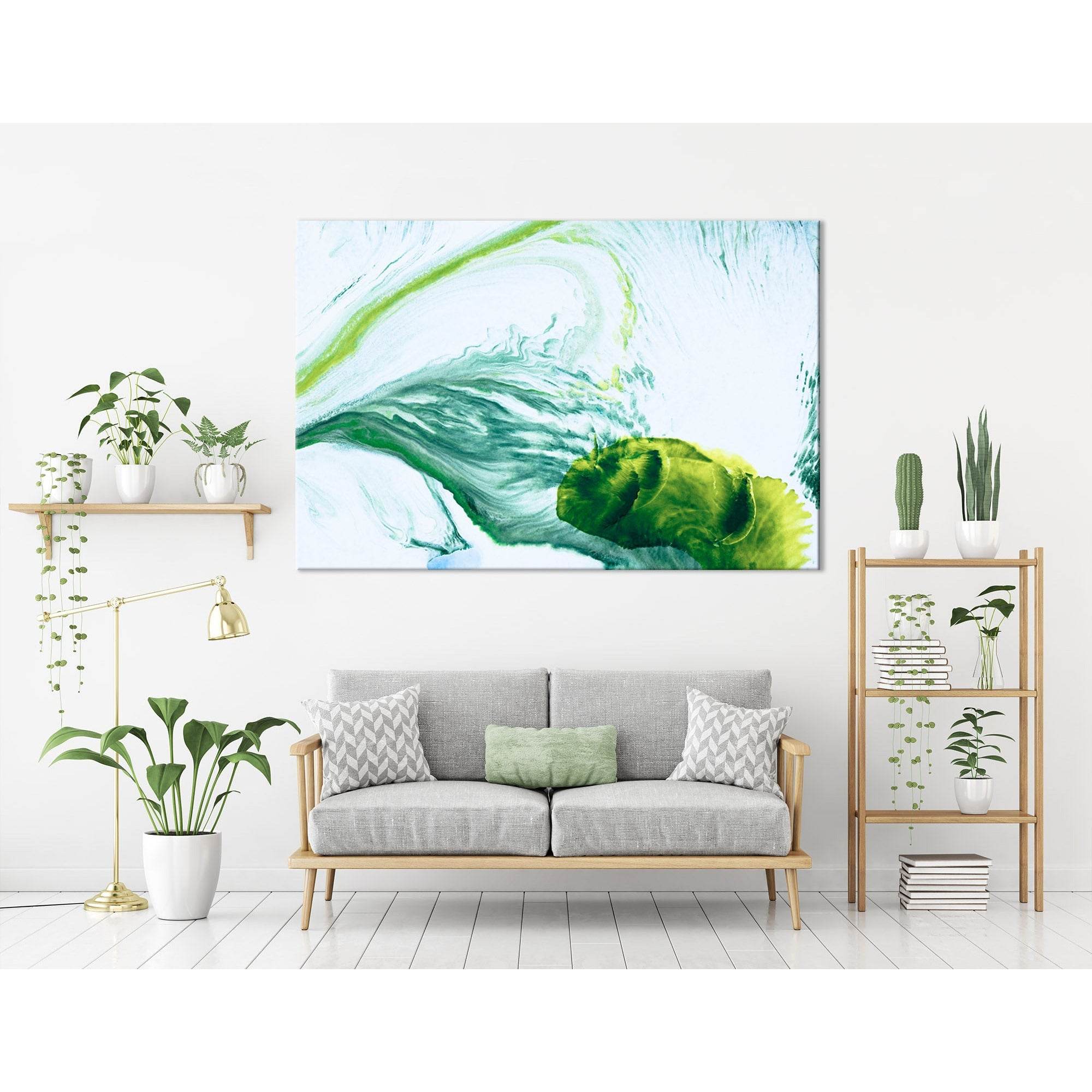 Water Lily Leaf Abstract №04316 Ready to Hang Canvas PrintCanvas art arrives ready to hang, with hanging accessories included and no additional framing required. Every canvas print is hand-crafted, made on-demand at our workshop and expertly stretched aro