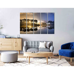 Dawn hides in the branches №D1759 Ready to Hang Canvas PrintCanvas art arrives ready to hang, with hanging accessories included and no additional framing required. Every canvas print is hand-crafted, made on-demand at our workshop and expertly stretched a