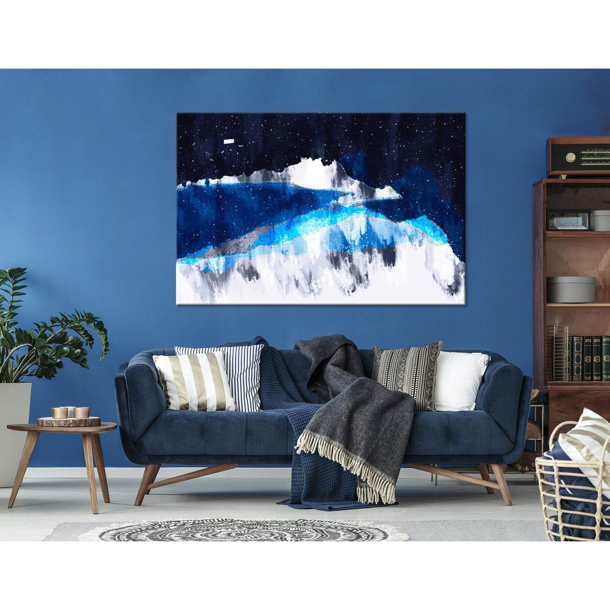 Star Sky In The Mountains №04269 Ready to Hang Canvas PrintCanvas art arrives ready to hang, with hanging accessories included and no additional framing required. Every canvas print is hand-crafted, made on-demand at our workshop and expertly stretched ar