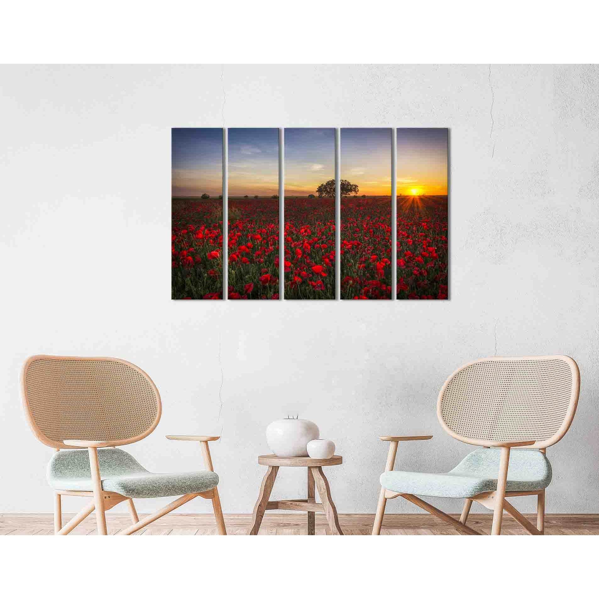 Poppy field №D1214 Ready to Hang Canvas PrintCanvas art arrives ready to hang, with hanging accessories included and no additional framing required. Every canvas print is hand-crafted, made on-demand at our workshop and expertly stretched around 100% Nort