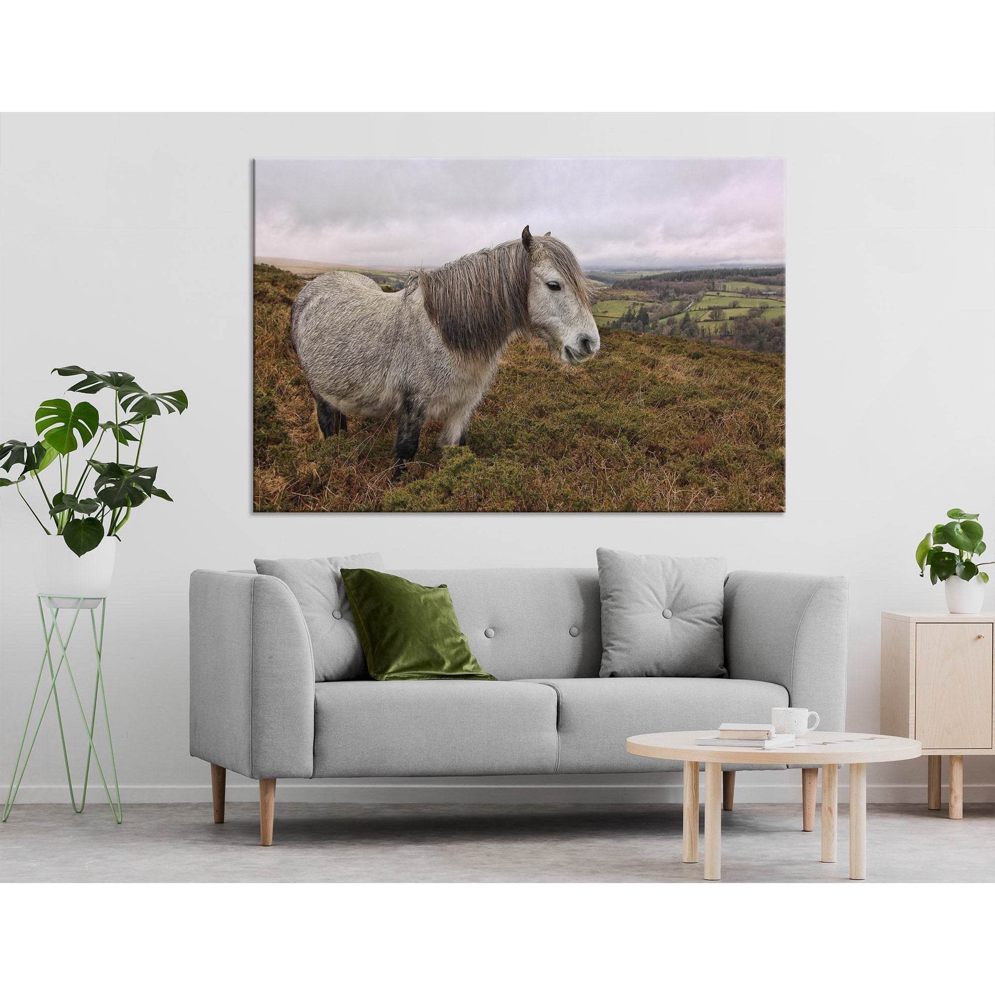 Dartmoor Pony Landscape №04250 Ready to Hang Canvas PrintCanvas art arrives ready to hang, with hanging accessories included and no additional framing required. Every canvas print is hand-crafted, made on-demand at our workshop and expertly stretched arou