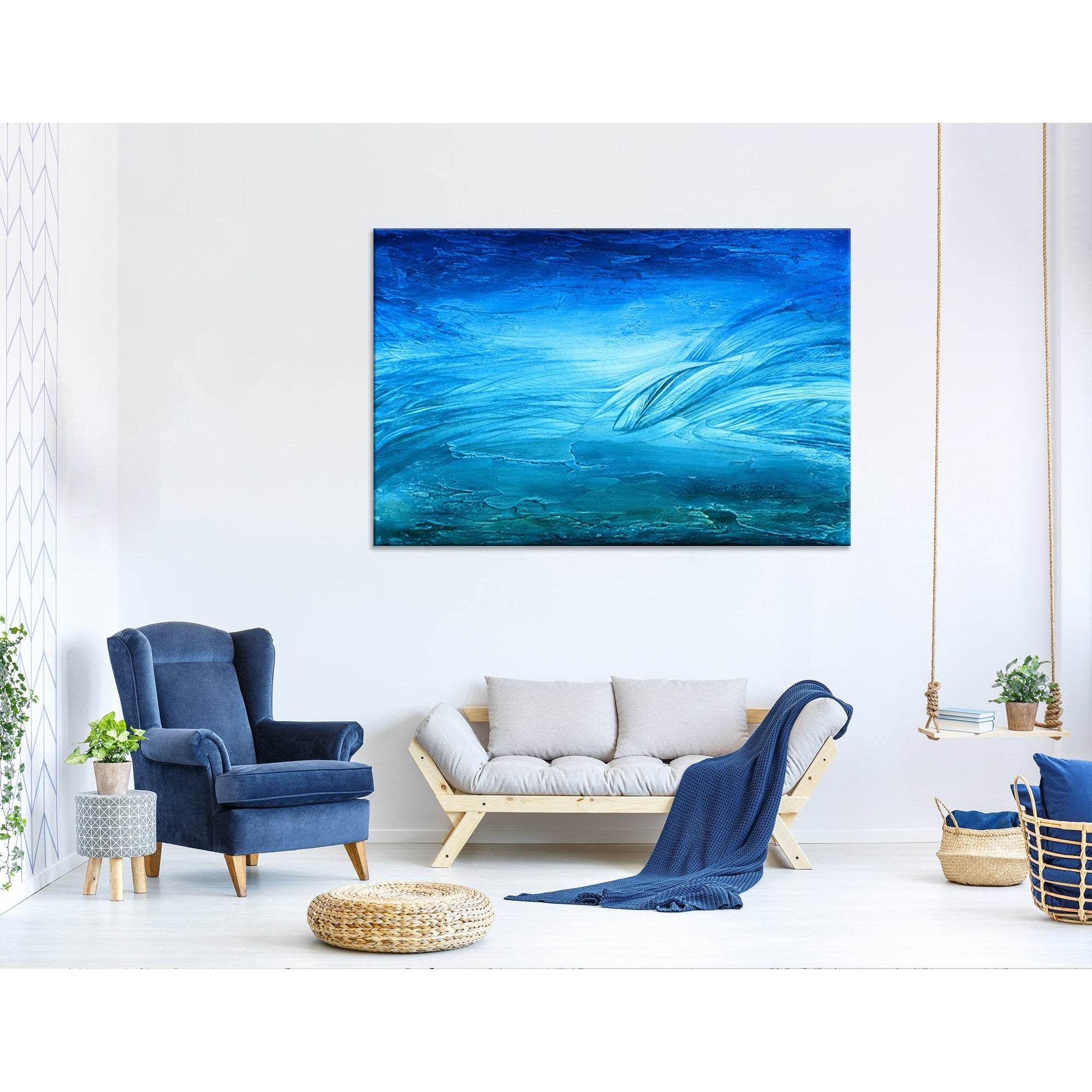 Dolphins In The Ocean №04301 Ready to Hang Canvas PrintCanvas art arrives ready to hang, with hanging accessories included and no additional framing required. Every canvas print is hand-crafted, made on-demand at our workshop and expertly stretched around