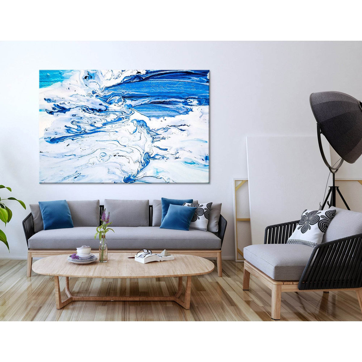 Sea Foam Abstract №04259 Ready to Hang Canvas PrintCanvas art arrives ready to hang, with hanging accessories included and no additional framing required. Every canvas print is hand-crafted, made on-demand at our workshop and expertly stretched around 100