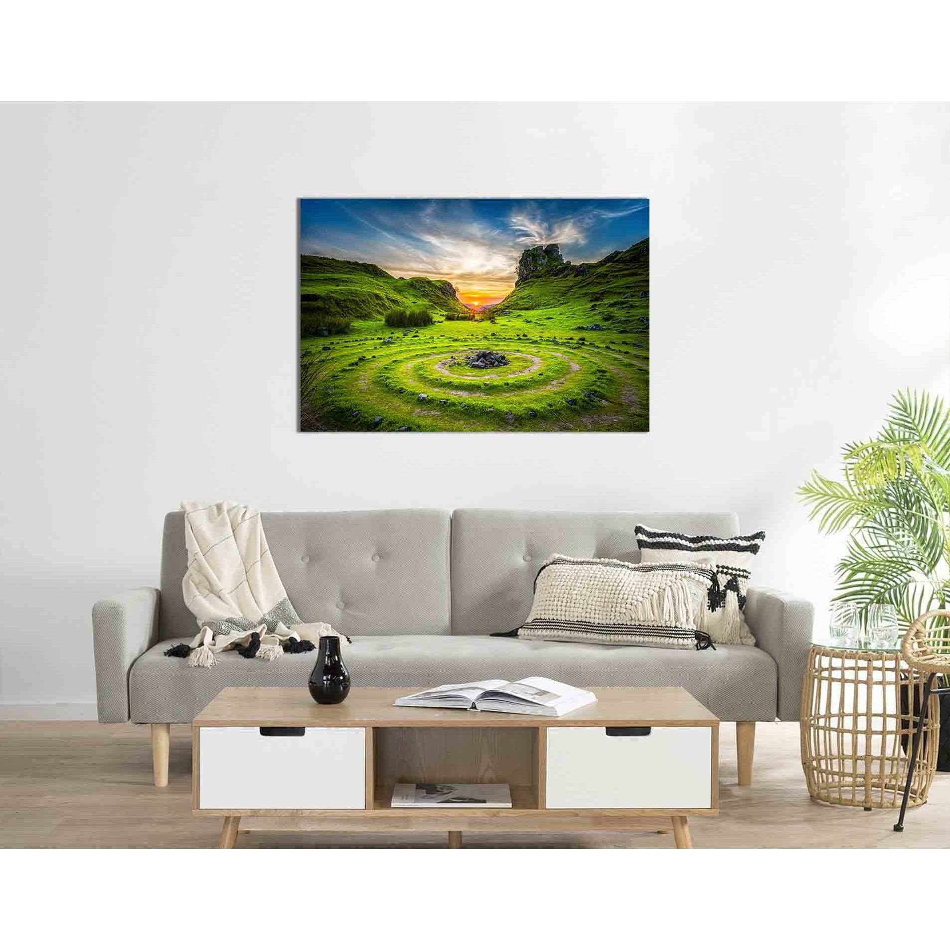 Early morning on a green hill №D1816 Ready to Hang Canvas PrintCanvas art arrives ready to hang, with hanging accessories included and no additional framing required. Every canvas print is hand-crafted, made on-demand at our workshop and expertly stretche