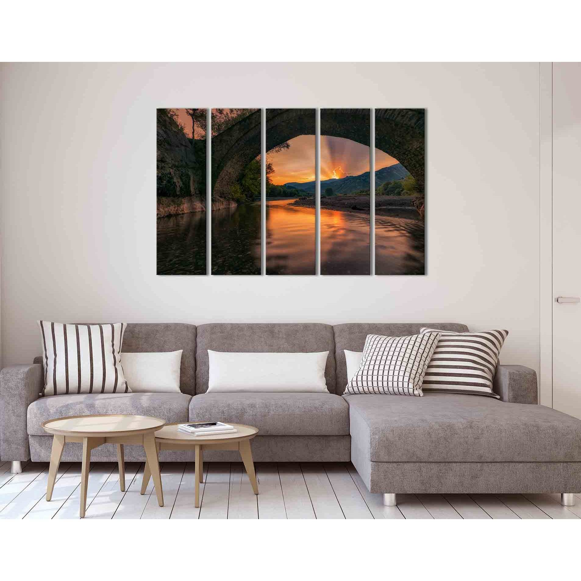 Sunset over the mountains №D1227 Ready to Hang Canvas PrintCanvas art arrives ready to hang, with hanging accessories included and no additional framing required. Every canvas print is hand-crafted, made on-demand at our workshop and expertly stretched ar