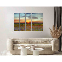 Landscape with sunset №D1241 Ready to Hang Canvas PrintCanvas art arrives ready to hang, with hanging accessories included and no additional framing required. Every canvas print is hand-crafted, made on-demand at our workshop and expertly stretched around